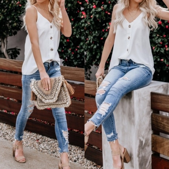 LAST 1! Button detail cami - Picture 5 of 8